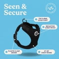 thumbnail image 5 of Vibrant Life Reflective Mesh Adjustable Dog Harness, Black, Large, 5 of 14