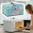 thumbnail image 3 of FOR U DESIGNS Butterfly Flower Pattern Microwave Oven Cover Wear-Resistan Microwave Oven Folding Covers Dust-Proof Kitchen Appliance Covers (18.25" W x 14.5" D x 11" H)-S, 3 of 8