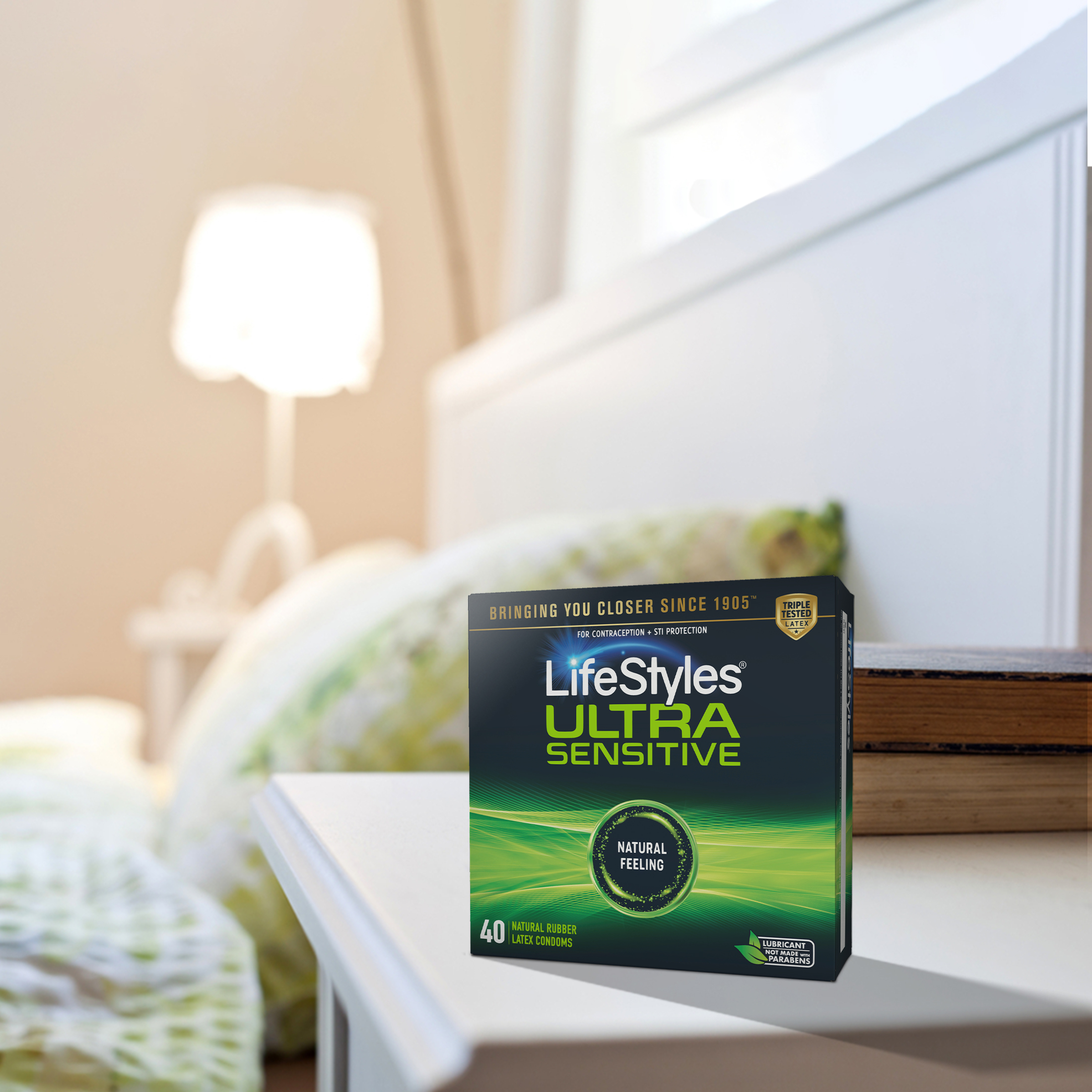 LifeStyles Ultra-Sensitive Lubricated Latex Condoms, 40 Count - image 5 of 7