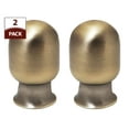 thumbnail image 2 of Royal Designs, Inc. Top Rounded Cylindar Antique Brass Lamp Finial, F-7002AB-2, Antique Brass, Pack of 2, 2 of 5