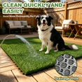 thumbnail image 3 of Qingbei Rina Artificial Grass Turf Tiles Interlocking for Patio Balcony,12"x12" Artificial Turf Grass Outdoor Rug for Dogs Potty Pet Square, 3 of 7