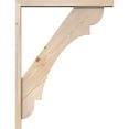 thumbnail image 3 of Ekena Millwork 3 1/2"W x 26"D x 34"H Olympic Block Smooth Bracket w/ Offset Brace, Douglas Fir, 3 of 25