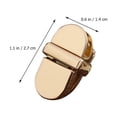 thumbnail image 2 of unbranded 2Jgo Cerraduras De Metal Doradas Para Bolsa Fondo Vintage Accesorios Duraderos Para Bolsos, 2 of 8