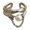 Steel Color, variant on Delicate Tassels Dating Rings Double Layer Opening Rings Unique Finger Jewelry Alloy Texture for Party and Daily Wear