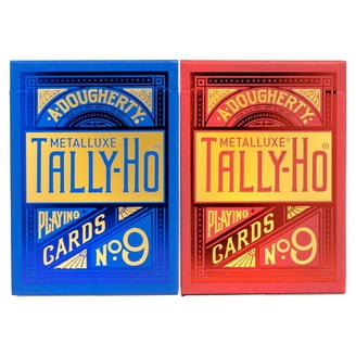 Tally-Ho Fan Back Design Playing Cards 12 Decks (6 Red, 6 Blue