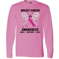 thumbnail image 3 of Inktastic Breast Cancer Awareness Hope Support and Love Long Sleeve T-Shirt, 3 of 5