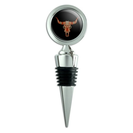 

Bull Skull Day Of The Dead Wine Bottle Stopper