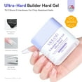 thumbnail image 5 of SAVILAND Ultra Builder Hard Gel: 120 g Clear Plant-Based Hard Gel for Nails Mica Vitamin E Castor Oil U V 3D Nail Extension Gel Strengthening & Thickening, 5 of 8