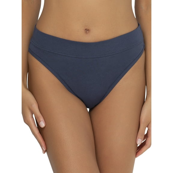 Smart & Sexy Women's Comfort Cotton High-Waisted Brief Panty, 2-Pack, Style-SA1412