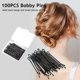 thumbnail image 1 of 100PCS Thin U Shape Hairpins Women Hair Clips, 1 of 5