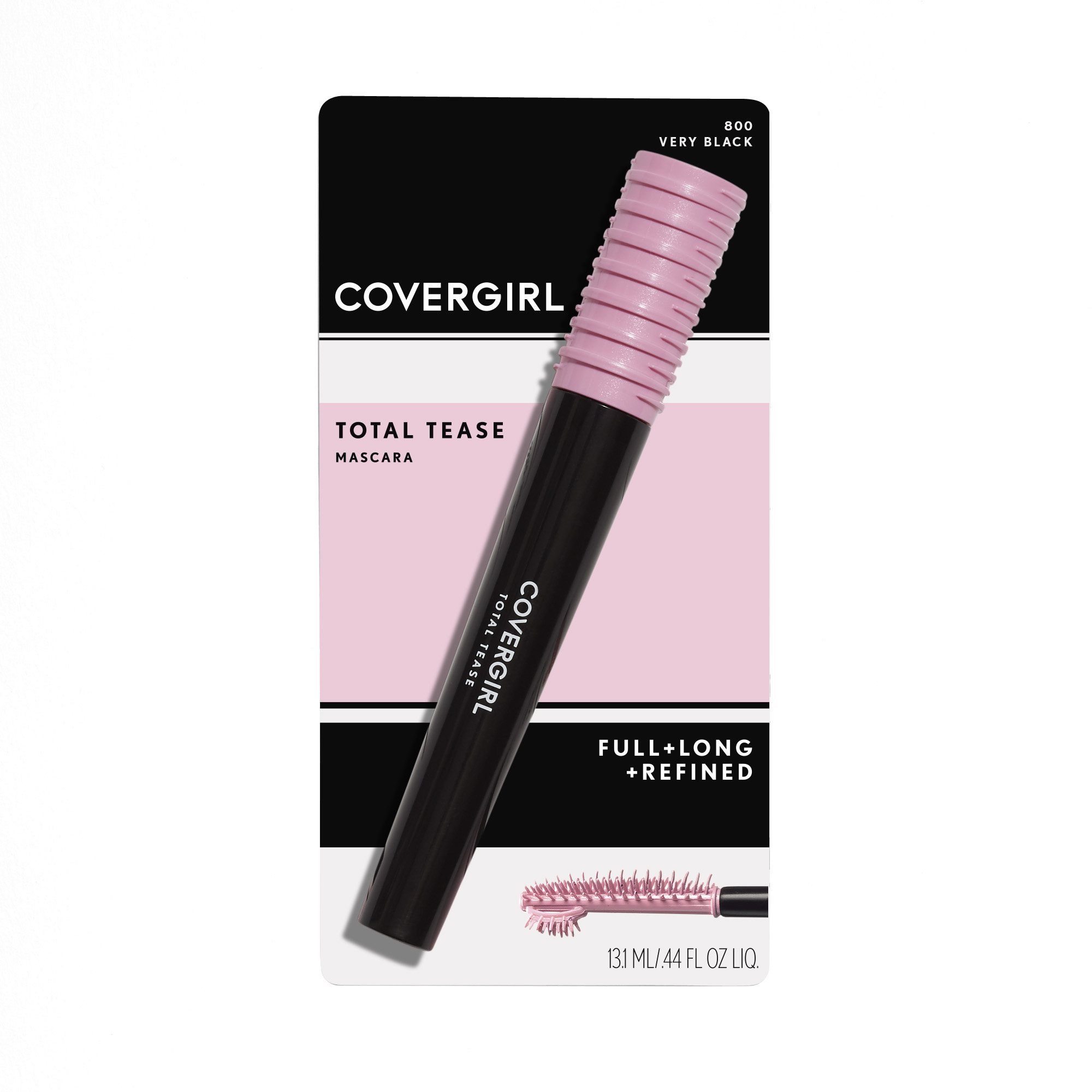 COVERGIRL Total Tease Full + Long + Refined Mascara, 100 Very Black, 0.21 oz - image 3 of 5