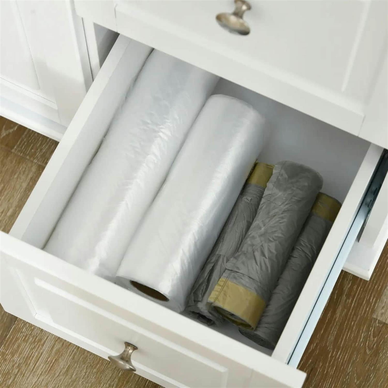 Demi Bonn 45" Kitchen Island with Drop Leaf, 3-Drawer Storage, Spice Rack, Towel Holder, Modern Rolling Cart for Kitchens, White