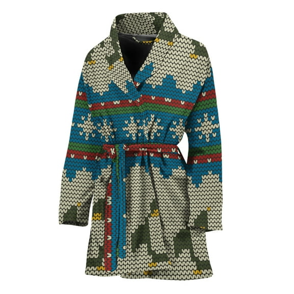 Xmas Penguin Pattern Women Bathrobe One Size Univeral Fits, Jesus Christian Fashion Lightweight Plush Fleece Long Robe For Women