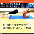 thumbnail image 4 of BodySport Personal Exercise Mat for Men and Women – Perfect for Gyms and Fitness Training – 1 in. Thick, 72 in. Long, Blue, 4 of 7