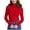 Red-#q004, variant on Dweltoz Women's 2026 Fall Long Sleeve Turtleneck Soft Ribbed Knit Pullover Sweater Slim Fit Basic Casual Fitted Basic Shirt,Red One Size