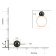 thumbnail image 4 of Angara Classic Tahitian Cultured Pearl Solitaire Ring in 14K Rose Gold for Women | June Birthstone Jewelry for Her, 4 of 7