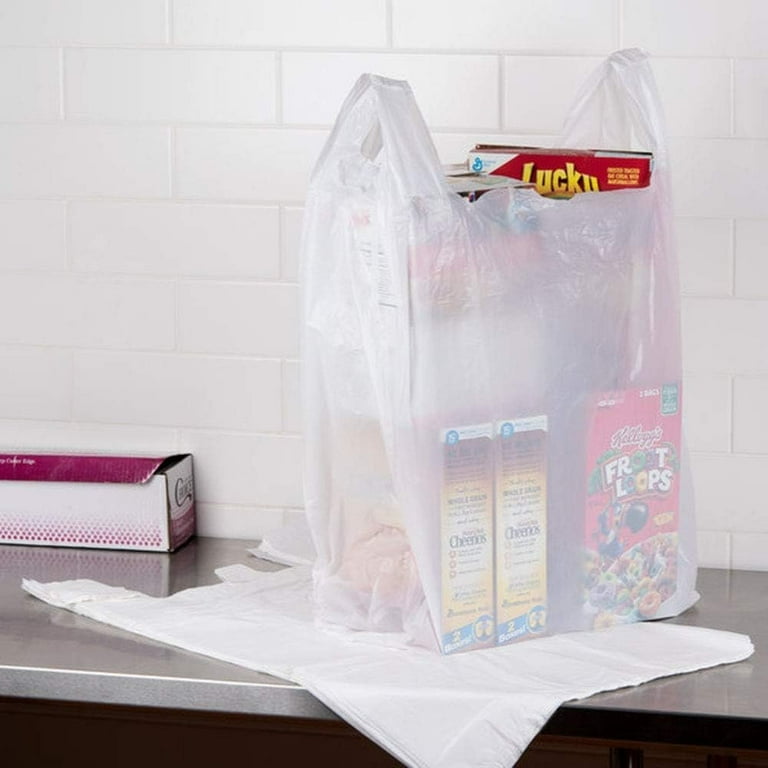 Box of online plastic shopping bags