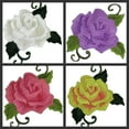 thumbnail image 3 of BeyondVision Custom Blue Single Rose Embroidered Iron on/Sew Patch [5" 4"], 3 of 3