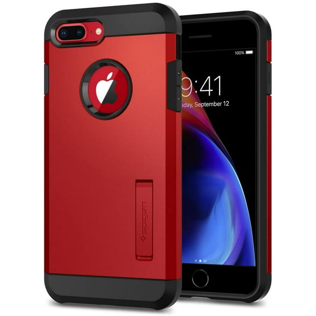 AmPm Tough Armor 2 Fonctionne avec Étui Apple iPhone 8 Plus (2017)/ Étui iPhone 7 Plus (2016) - Noir