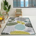 thumbnail image 2 of Crawling Indoor Carpet Play Mat Abstract Leaves for Living Room Bedroom Educational Nursery Floor Mat Area Rug 72x48inch Carpet Runner, 2 of 6