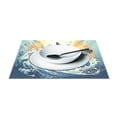 thumbnail image 3 of Ryvnso Placemats Set of 4 Shark in Ocean Dining Mats Heat-Resistant Non-Slip Washable Table Mat, 3 of 8