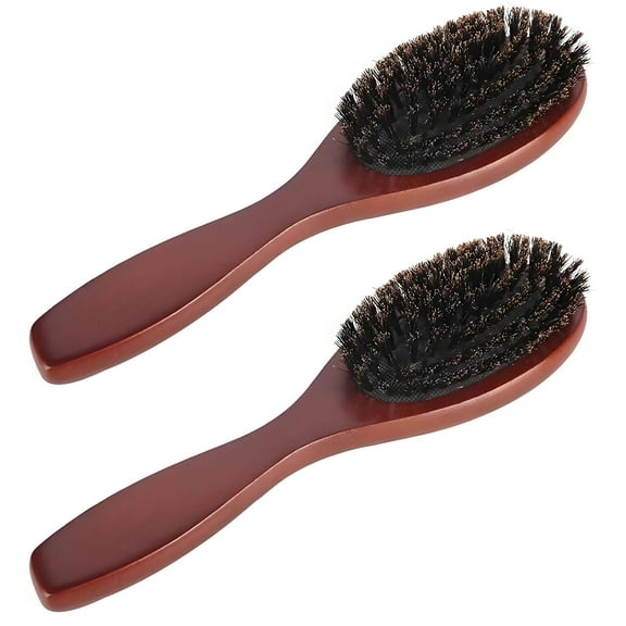 ACDANC Boar Bristle Hair Brush,Exceptional Smoothing Effect Bristle Hair Brush,High-Quality Boar Bristles Soft Bristle Hair Brush,Comforting Massage Design Hair Brush