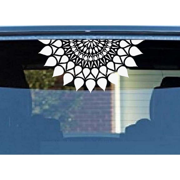 Decal ~ Mandala #4 Wall ~ Window ~ Auto Decal (13" x 26")