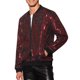 thumbnail image 4 of Chaqueta Varsity con lentejuelas INSPIRE CHIC para hombre, con cierre, de mangas largas, chaqueta brillante para fiestas, roja, talla M, 4 of 4
