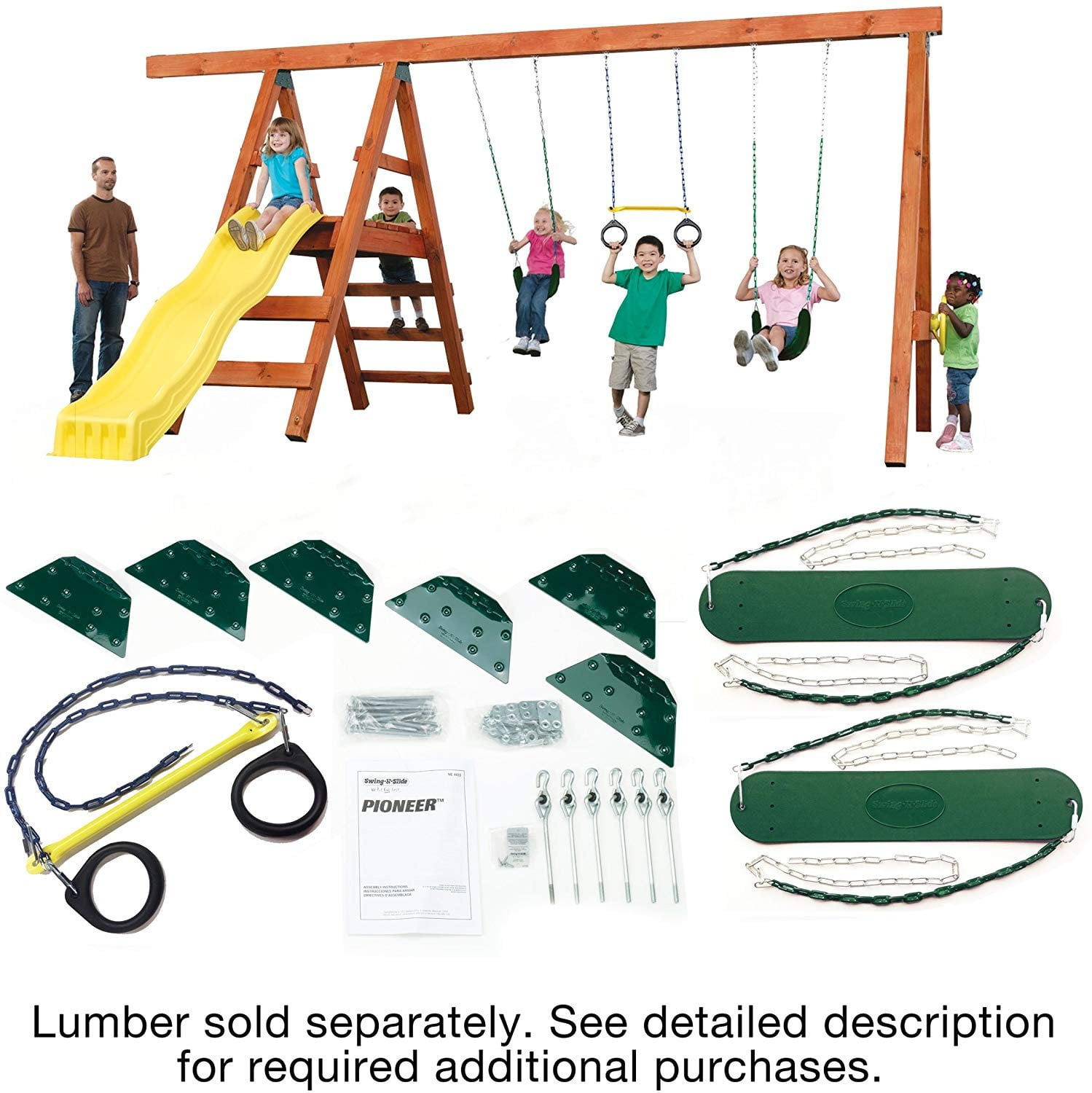 Swing-N-Slide Scout Custom DIY Swing Set Hardware Kit for sale online 