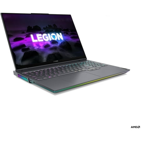 Lenovo Legion 7 16ACHg6 16" WQXGA Gaming Laptop, AMD Ryzen 9 5900HX, 32 GB DDR4, NVIDIA GeForce RTX 3080, 2x1TB SSD, Windows 11 Home 64, Storm Grey, 82N600DUUS