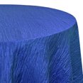 thumbnail image 3 of Your Chair Covers - 132 Inch Round Crinkle Taffeta Tablecloth Royal Blue, 3 of 4