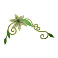 thumbnail image 1 of ID 6660 Patch de Vigne de Fleurs Vertes pour Jardin Brodé à Repasser, 1 of 3