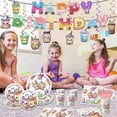 thumbnail image 2 of Boba Tea Party Decorations,Bubble Tea Birthday Tableware Set Include Boba Tea Plate Napkins Cups Banner Tablecloth and Boba Tea Hanging Swirls for Boba Birthday Party Decorations, 2 of 6