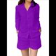 thumbnail image 1 of Bonitos Conjuntos Casuales Elegantes de Estilo Jardín para Vacaciones, Ropa Monocromática Púrpura 4XL, 1 of 7