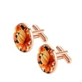 thumbnail image 2 of Pumpkin Men's Cufflinks for Dress Shirts Made of Stainless Steel - Ideal for Business Meetings and Formal Events, 2 of 6