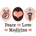 thumbnail image 2 of CafePress - Peace Love Medicine Caduceus - Rectangle Magnet, 2"x3" Refrigerator Magnet, 2 of 3