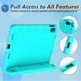 thumbnail image 4 of BMOUO Kids Case for iPad (A16) 11th Generation 11 Inch 2025, iPad 10th Generation 10.9" 2022 with Built-in Screen Protector Durable Shockproof Lightweight Handle Cover for iPad 10/11 Gen, Teal, 4 of 8
