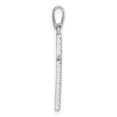 thumbnail image 2 of 10k White Gold Polished CZ Latin Cross Pendant, 2 of 4