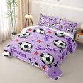 thumbnail image 3 of Erosebridal Girls Sport Soccer Quilt Full,Ball Gamer Full Bedspread Sets Teens, 3 of 7