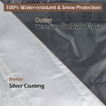 thumbnail image 3 of IC ICLOVER Air Conditioner Cover for Outside Units Waterproof Outdoor AC Cover for Winter (34"x34"x31") - Black, 3 of 8