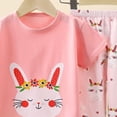 thumbnail image 4 of GXWEA Toddler Outfit Toddler Summer Outfits Toddler Girls Clothes Summer Outfits Baby Kids Short Sleeve T-Shirt Tops Shorts Sets, 4 of 4