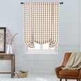 thumbnail image 5 of Achim Home Furnishing: Buffalo Taupe Plaid Modern Window Curtain Panel : 42" x 63" Tie Up Shade, 5 of 6