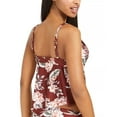 thumbnail image 2 of Bar III Womens Floral Handkerchief Hem Tankini Swim Top, 2 of 4