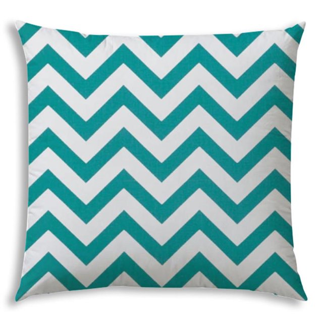 Joita Buzz Coussin Carré Intérieur / Extérieur Cousu Fermé - Tissu de Polyester Turquoise