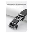 thumbnail image 4 of Jessboyy Men's Canvas Woven Belt No Hole Automatic Buckle Ratchet Belts Work Casual Outdoor Hiking Adjustable Web Belt Gray,Free Size, 4 of 7