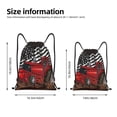 thumbnail image 2 of Xecao tractor Pattern Sports Drawstring Backpack - String Swim Gym Bag with Wet Proof Pocket for Women&Men-Medium, 2 of 6
