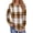 1 Khaki Plaid, variant on Sweatshirts for Women Crewneck Casual Long Sleeve Shirts Tunic Tops