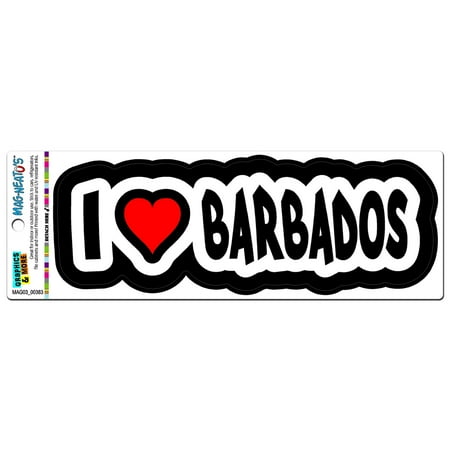 

I Love Heart Barbados MAG-NEATO S(TM) Car/Refrigerator Magnet