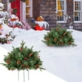 thumbnail image 4 of Holiday Planters, Pre-lit Planter Bushes Christmas Decorations, Faux Holiday Planter Filler Inserts, Christmas Pot Urn Filler Outdoor Front Porch, Artificial Christmas Urn Filler, 4 of 5