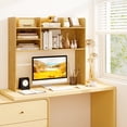thumbnail image 4 of Costway 3-Tier Desktop Bookshelf with 6 Shelves Desk Organizer for Computer Desk Beige, 4 of 10